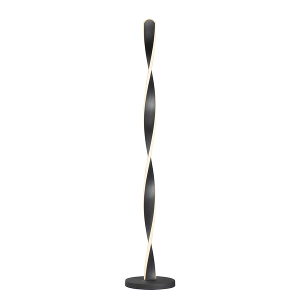 Et2 Pirouette 1-Light 9.25" Wide Black Floor Lamp E24159-BK